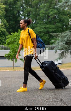 Clairefontaine en Yvelines, France. 20th juin 2023. Wendie Renard de France lors de la rencontre de l'équipe féminine française, préparation de la coupe du monde féminine de la FIFA 2023 sur 20 juin 2023 au Centre national du football de Clairefontaine-en-Yvelines, France - photo Melanie Laurent/A2M Conseil sportif/DPPI crédit: DPPI Media/Alamy Live News Banque D'Images