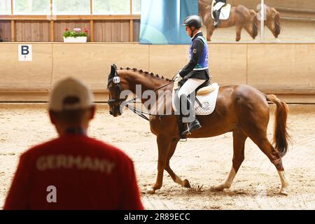 Berlin, Allemagne. 20th juin 2023. Berlin, Allemagne, 20 juin 2023: Cornelius Geitner d'Allemagne Jeux Olympiques spéciaux Jeux mondiaux Berlin 2023 - dressage - Olympiapark. (Ryan Sleiman/SPP) crédit: SPP Sport Press photo. /Alamy Live News Banque D'Images