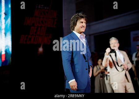 Rome, Italie, 19th juin 2023, la troupe de Mission impossible 7 assister à la première mondiale à l'Auditorium Conciliazione (photo : Giovanna Onofri) Banque D'Images
