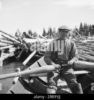 Actuel 17-1-1947: Les rapports de séété catastrophique affluent de tous les coins de la Norvège orientale au sujet des conséquences extrêmement graves de la sécheresse prolongée. Les grands fleuves ont diminué à presque rien. Photo: Aktuell / NTB ***PHOTO NON TRAITÉE*** Banque D'Images