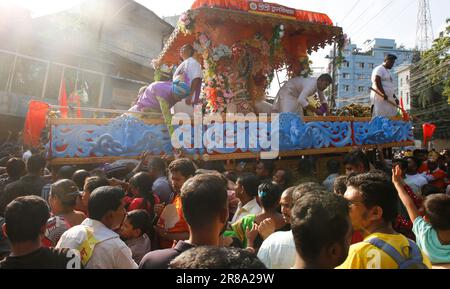 Rath Yatra est l'un des célèbres festivals hindous célébrés dans le monde entier. Banque D'Images