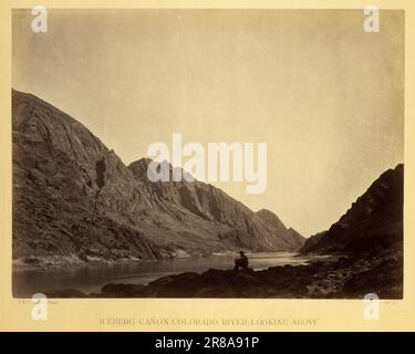 Iceberg Cañon, fleuve Colorado, en regardant au-dessus de 1872 par Timothy H. O'Sullivan, né Irlande 1840-mort New York City 1882 Banque D'Images