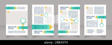 Préparation du cv et du CV pour la conception de la mise en page de la brochure vierge du poste Illustration de Vecteur