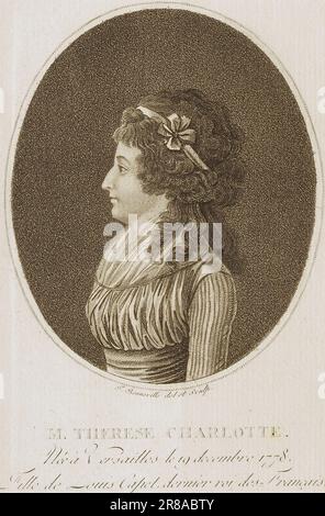 M. Therese Charlotte n.d. par François Bonneville, français, n.d. Banque D'Images