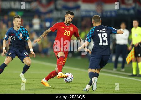 Rotterdam, pays-Bas. 18th juin 2023. Joselu (ESP) football : finale de la Ligue des Nations de l'UEFA entre la Croatie 0 (PK 4-5) 0 Espagne au Stadion Feijenoord 'de Kuip' à Rotterdam, pays-Bas . Crédit: Mutsu Kawamori/AFLO/Alay Live News Banque D'Images