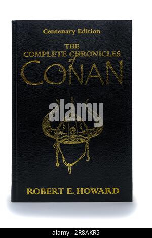 Les chroniques complètes de Conan par Robert E. Howard isolé sur fond blanc. Lahti, Finlande. 1 juin 2023. Banque D'Images