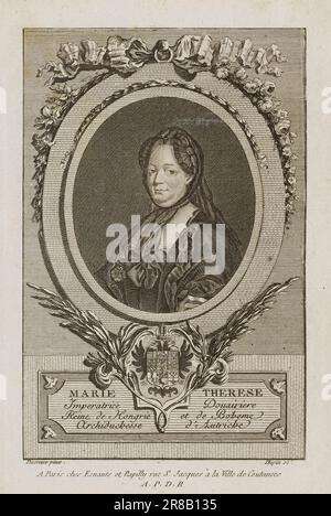 Marie Therese n.d. par Dupin le Jeune, Français, né Paris, France 1753-mort ? Banque D'Images