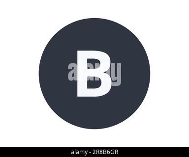 Elément chimique Boron isolé dans un cercle. Illustration de Vecteur