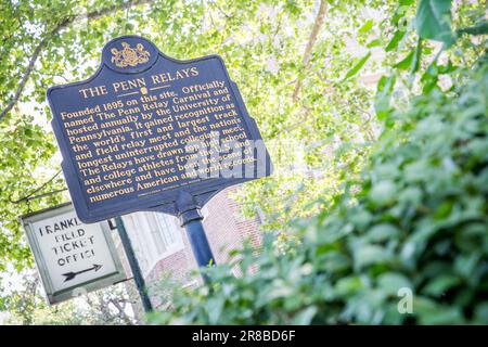 Philadelphie, Pennsylvanie, États-Unis. 18th juin 2023. Franklin Field, stade des Penn Relays, est le site des 2023 New Balance Nationals Outdoor à Philadelphie, en Pennsylvanie. Prentice C. James/CSM/Alamy Live News Banque D'Images