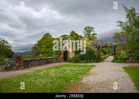 Hôtel du château de Ruthin (Castell Rhuthun) dans la ville de Ruthin dans la vallée de Clwyd, au nord du pays de Galles. Banque D'Images