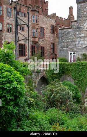 Hôtel du château de Ruthin (Castell Rhuthun) dans la ville de Ruthin dans la vallée de Clwyd, au nord du pays de Galles. Banque D'Images