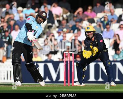 Ovale, Angleterre. 26 mai 2023. Sunil Narine de Surrey pendant le match de Blast Vitality entre Surrey et Glamorgan. Crédit : Nigel Bramley/Alay Live News Banque D'Images