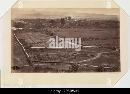 Environs de la ville du Guatemala 1875, publié en 1877 par Eadlaund Muybridge, né Kingston-upon-Thames, Angleterre 1830-décédé Kingston-upon-Thames, Angleterre 1904 Banque D'Images