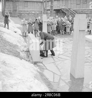 Courant 15-2-1960: Majestés rencontrer un couple royal suédois vital lors d'une visite réussie en Norvège. Photo: Sverre A. Børretzen / Aage Storløkken / Aktuell / NTB ***PHOTO NON TRAITÉE*** Banque D'Images