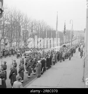 Courant 15-2-1960: Majestés rencontrer un couple royal suédois vital lors d'une visite réussie en Norvège. Photo: Sverre A. Børretzen / Aage Storløkken / Aktuell / NTB ***PHOTO NON TRAITÉE*** Banque D'Images