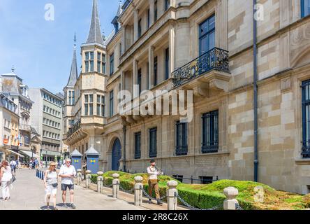 Palais Grand-Ducal, rue du marché-aux-herbes, ville haute, ville de Luxembourg, Luxembourg Banque D'Images