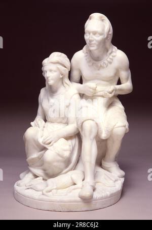 Old Arrow Maker modelé en 1866, sculpté en 1872 par Edmonia Lewis, né Greenbush (maintenant Rensselaer), NY 1844-mort Londres, Angleterre 1907 Banque D'Images