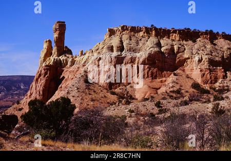 Georgia O'Keeffe Ghost Ranch château de roche Banque D'Images