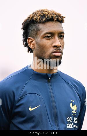 Paris, France. 19th juin 2023. Kingsley Coman lors des qualifications européennes de l'UEFA Euro 2024, match de football entre la France et la Grèce sur 19 juin 2023 au Stade de France à Saint-Denis, France. Crédit : Victor Joly/Alamy Live News Banque D'Images