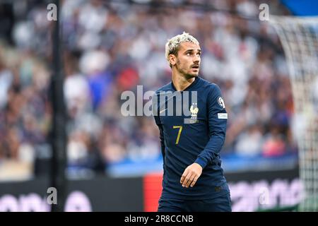 Paris, France. 19th juin 2023. Antoine Griezmann lors des qualifications européennes de l'UEFA Euro 2024, match de football entre la France et la Grèce sur 19 juin 2023 au Stade de France à Saint-Denis, France. Crédit : Victor Joly/Alamy Live News Banque D'Images