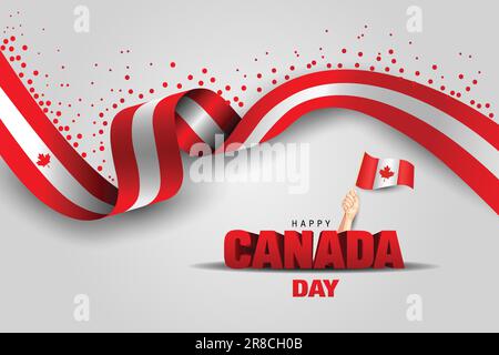 Joyeuses fêtes du Canada. Motif vectoriel. Illustration de Vecteur