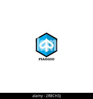 Design de logo Piaggio. Vecteur de conception de logo Emblem Illustration de Vecteur