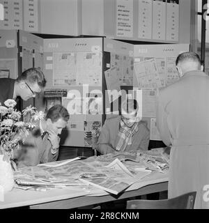 Actuel 46-6-1960: C'est ainsi qu'un morceau de nouvelles de plus devient Un discours - et son chemin aux lecteurs de journaux dans le monde entier. Quelques minutes après que Khrouchtchev ait quitté le podium de l'ONU, ses paroles ont été télégraphiques dans le monde entier. Photo: Ivar Aaserud / Aktuell / NTB ***PHOTO NON TRAITÉE*** Banque D'Images