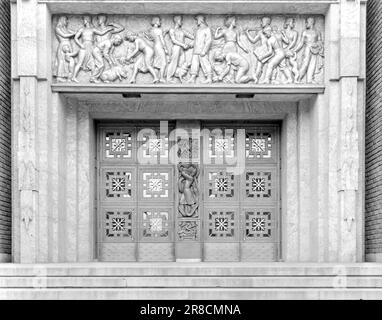 Actuel 14-1950: Bâtiment de représentation moderne de la Norvège. Hôtel de ville à Oslo.photo: Sverre A. Børretzen / Aktuell / NTB ***photo non traitée*** Banque D'Images