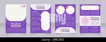 Motif brochure vierge décoratif violet Illustration de Vecteur