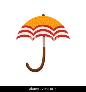 J majuscule lettre isolée alphabet d'automne signe en forme de parapluie. Police de type Vector ABC jour de Thanksgiving typeet Illustration de Vecteur