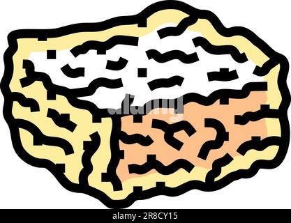 riz croustillant gâteries nourriture en-cas couleur icône illustration vectorielle Illustration de Vecteur