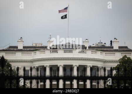 Washington, États-Unis. 20th juin 2023. Un point de vue général de la Maison Blanche, à Washington, DC, mardi, 20 juin, 2023. (Graeme Sloan/Sipa USA) Credit: SIPA USA/Alay Live News Banque D'Images