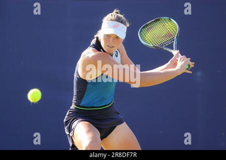 Ilkley, Royaume-Uni. 19th juin 2023. Club de tennis d'Ilkley, Angleterre, 19 juin 2023: Olivia Gadecki pendant le W100 Ilkley contre Sachia Vickery au Club de tennis d'Ilkley (Sean Chandler/SPP) crédit: SPP Sport photo de presse. /Alamy Live News Banque D'Images