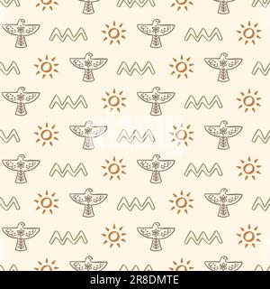 Motif Western sans couture. Imprimé cow-boy Wild West Illustration de Vecteur