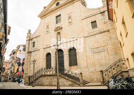 Pampelune, Espagne - août 2022 St. Église Nicholas . Photo de haute qualité Banque D'Images