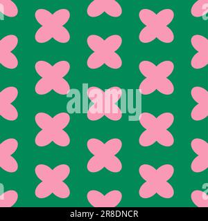 Abstrait géométrique sans couture motif style rétro Illustration de Vecteur