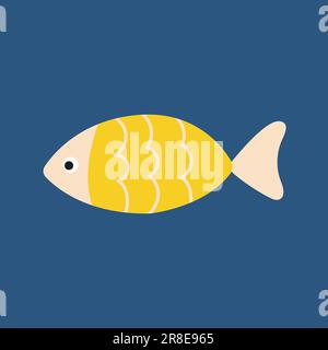 Style plat jaune vectoriel Illustration de Vecteur