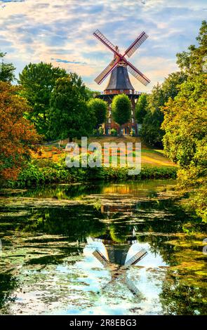 Moulin du mur d'Am à Brême remparts, Allemagne Banque D'Images