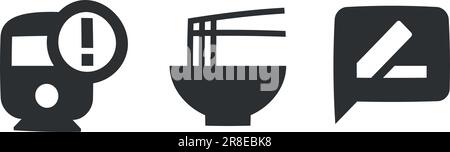 Ensemble de 3 icônes cartes. Jeu d'icônes de solutions professionnelles créatives. tendance moderne dans le style. Jeu de symboles linéaires. Grande icône d'interface utilisateur dans un design plat. UI et UX Illustration de Vecteur