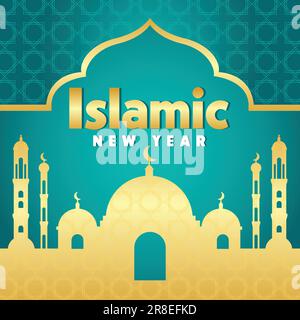 Arrière-plan du nouvel an islamique Illustration de Vecteur