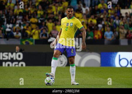 Lisbonne, Portugal. 20th juin 2023. Danilo Luiz da Silva du Brésil en action pendant le match de football amical entre le Brésil et le Sénégal à l'Estadio Jose Alvalade. Score final: Brésil 2:4 Sénégal crédit: SOPA Images Limited/Alay Live News Banque D'Images