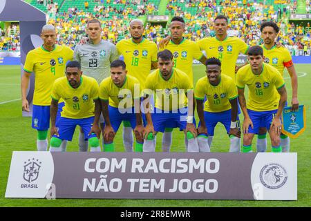 Lisbonne, Portugal. 20th juin 2023. Équipe du Brésil pendant le match international de football amical entre le Brésil et le Sénégal sur 20 juin 2023 au stade José Alvalade à Lisbonne, Portugal - photo José Salgueiro/DPPI crédit: DPPI Media/Alamy Live News Banque D'Images