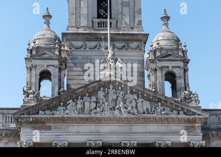 Portsmouth Guildhall, un bâtiment classé de grade II dans le centre-ville de Portsmouth, Hampshire, Angleterre, Royaume-Uni Banque D'Images