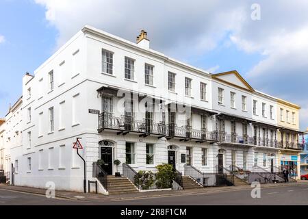 Crescent Terrace à Cheltenham, Gloucestershire. Banque D'Images