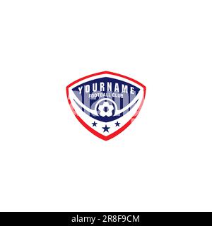 Logo foot ball Club. Logo ballon de football Illustration de Vecteur