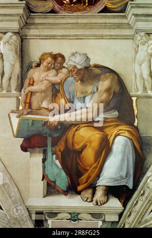 Le Cumaean Sibyl Michelangelo Buonarroti (1475-1564) Banque D'Images