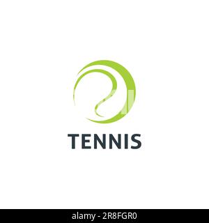 Logo tennis simple. Logo tennis ball Club Illustration de Vecteur