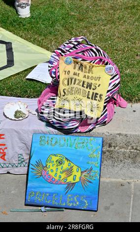 Londres, Royaume-Uni. 21st juin 2023. SENDReform proteste sur la place du Parlement pour réformer la disposition relative aux besoins éducatifs spéciaux dans les écoles afin de donner aux enfants ayant des besoins éducatifs spéciaux une chance juste et égale d'accéder à l'éducation Banque D'Images