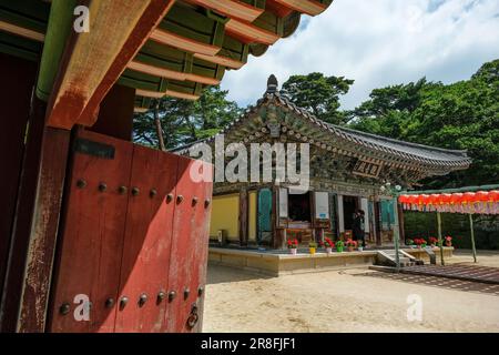 Gyeongju, Corée du Sud - 2 juin 2023 : le temple de Bulguksa est un temple bouddhiste à Gyeongju, Corée du Sud. Banque D'Images