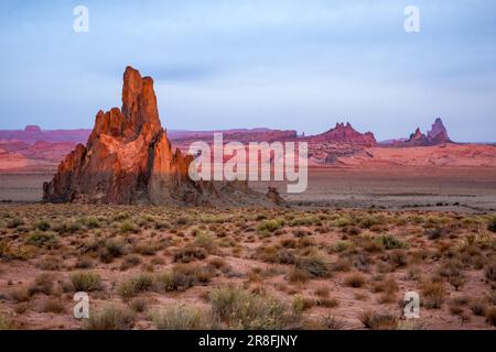 Church Rock près de Kayenta Arizona Banque D'Images